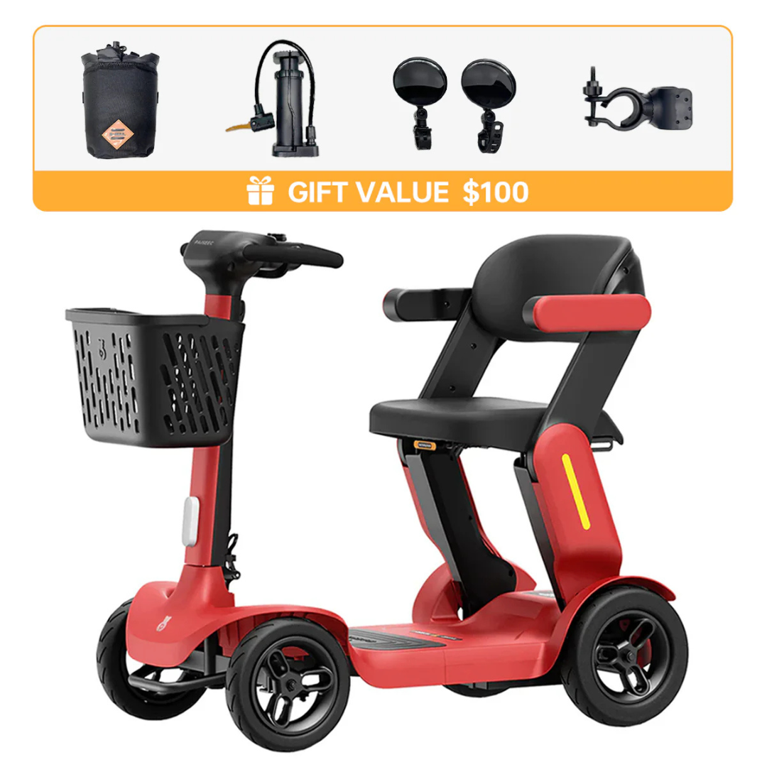 Piaseec S3 Folding Portable Scooter with XL LCD Screen - Senior.com Mobility Scooters